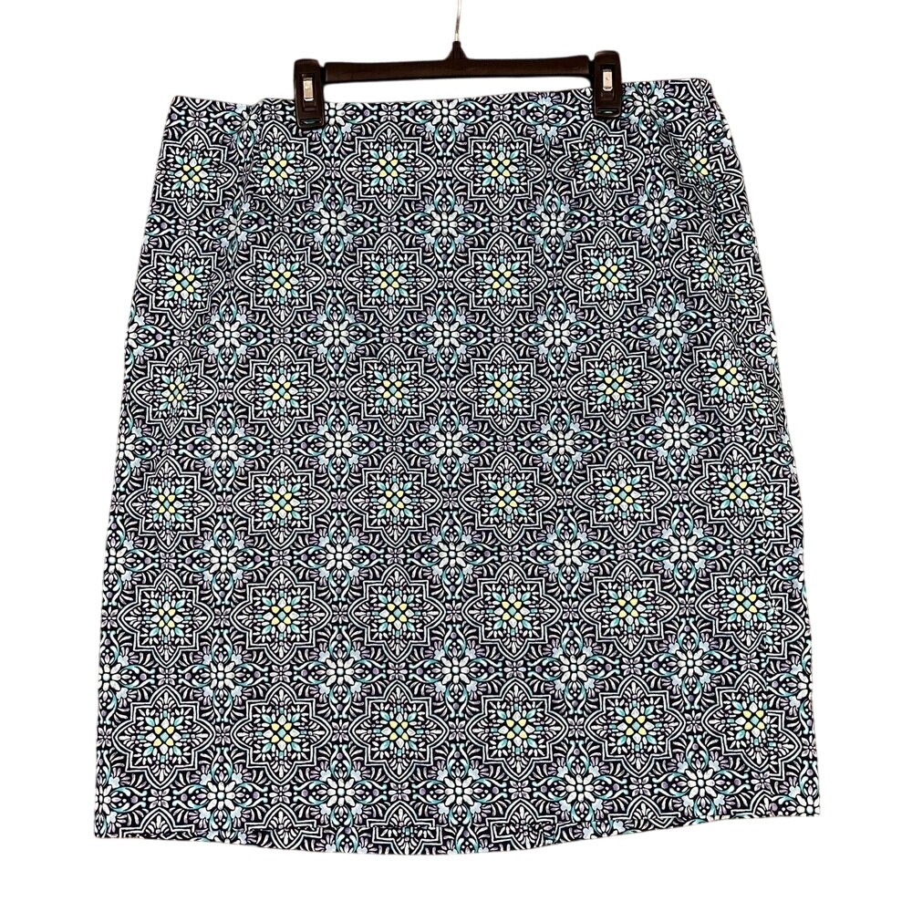 Talbots Womens 22 Plus Size Skirt Patterned‎ Modern Workwear Career Minimalist